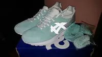 ronnie fieg x asics sport chaussures hommes blue diamond blanc